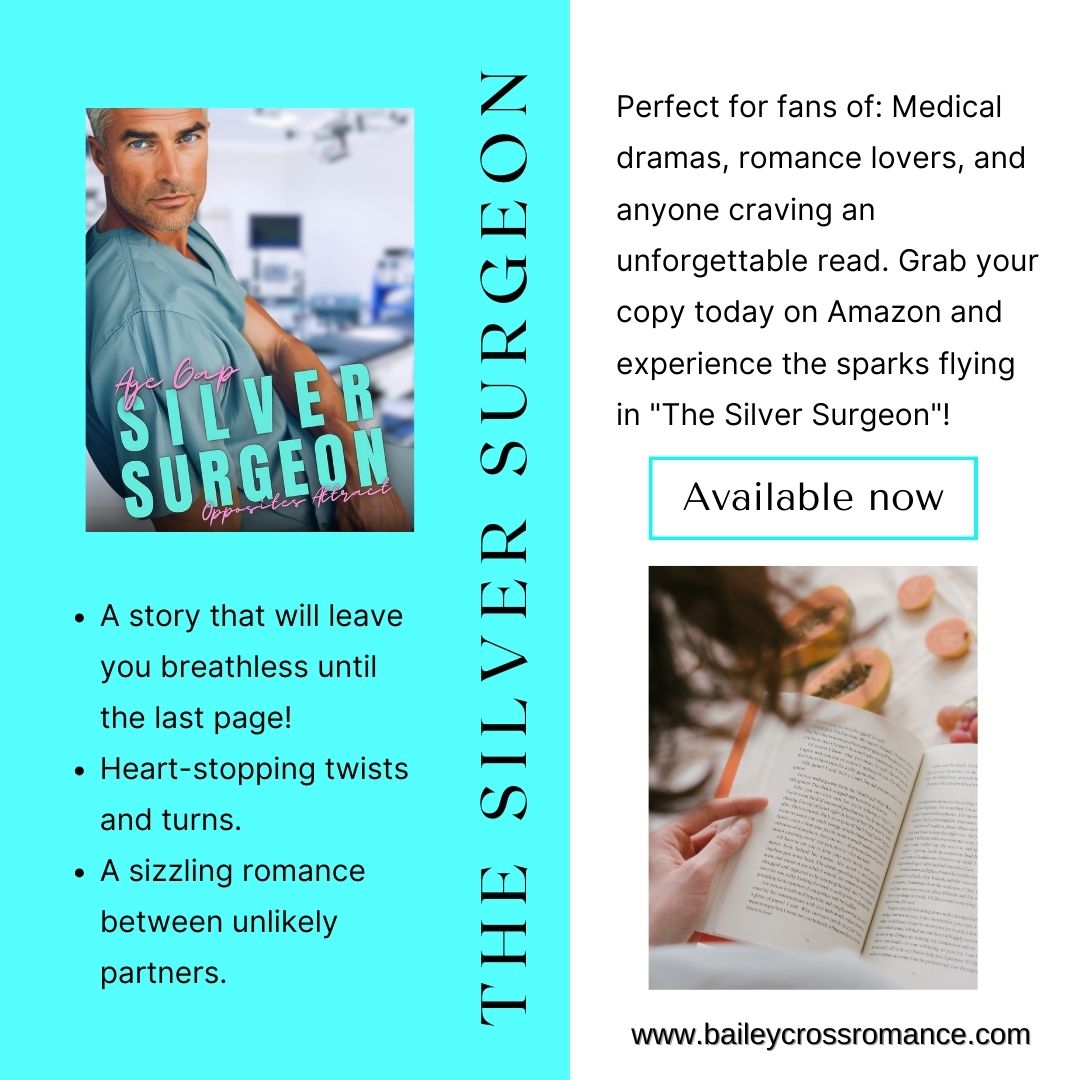 BaileyCrossRead's tweet photo. A story that will leave you breathless until the last page! 💥📖
Heart-stopping twists. Sizzling chemistry. 💘
The Silver Surgeon is the romance you didn’t know you needed. 🩺🔥

👉 Click here: https://t.co/cBbeh22W5B? https://t.co/Q7gaQNs5nd