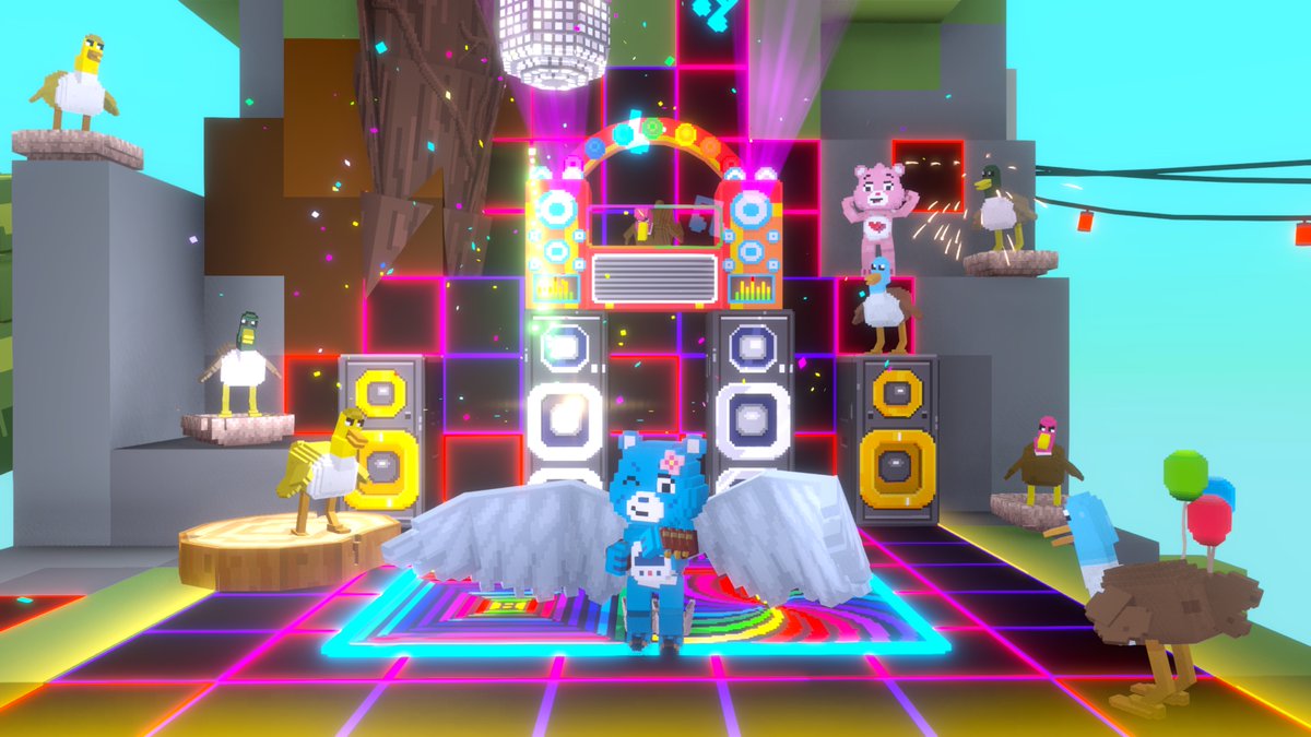Dancing ducks, only in <a href="/TheSandboxGame/">The Sandbox</a> 🦆 tsbga.me/TheSandbox #AlphaSeason5