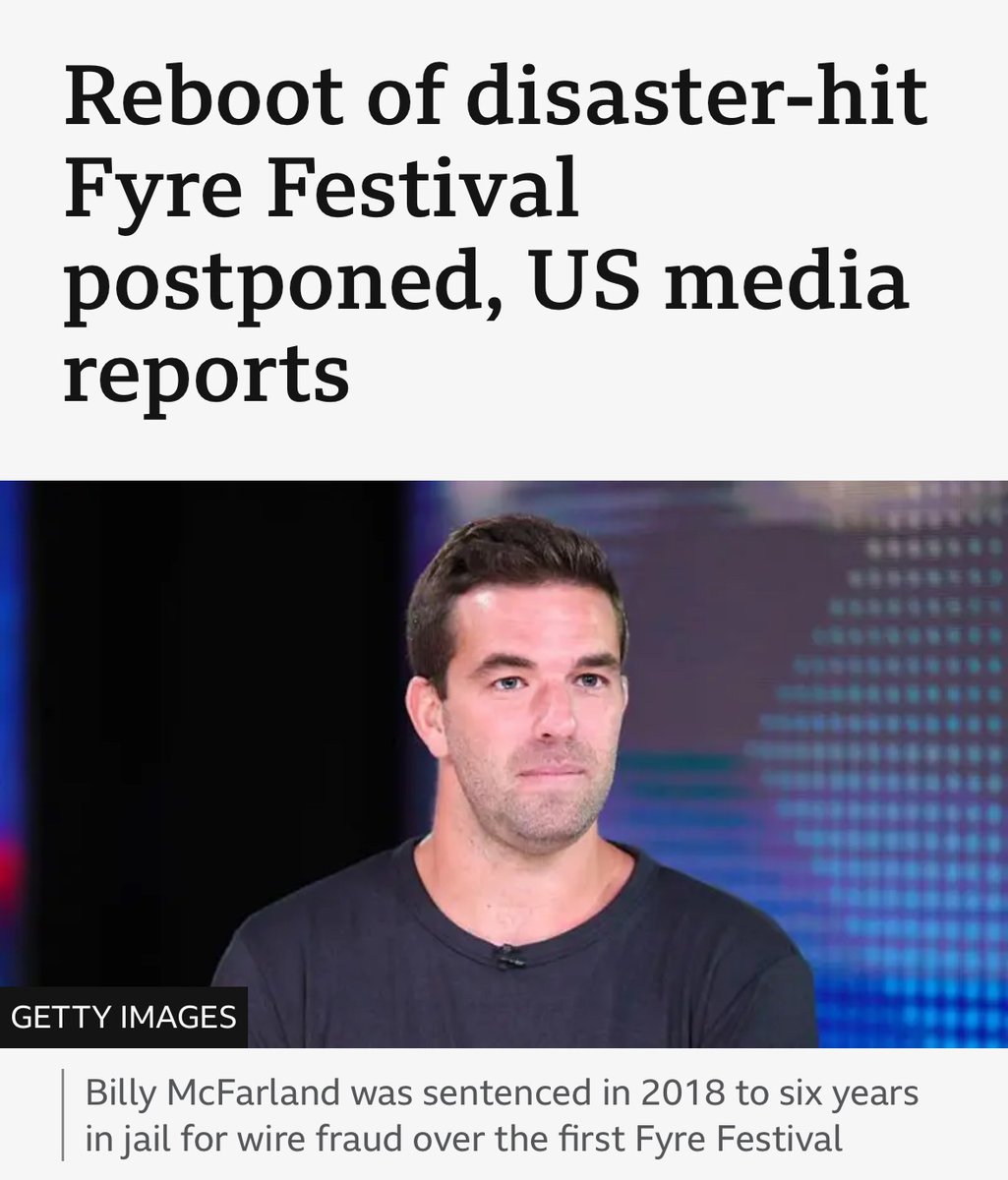 joeprkns's tweet photo. If you bought a ticket to Fyre Festival 2, there is a high probability that you are a complete moron https://t.co/iZyGcbxOgg