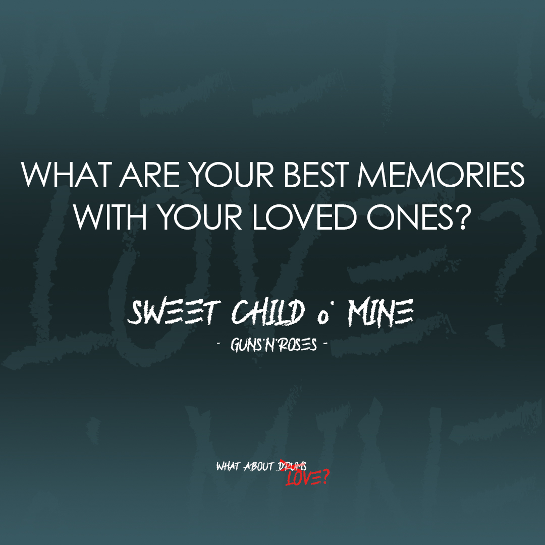 Sweet Child O' Mine - Guns N' Roses

What are your best memories with your loved ones? No matter if friends, family or partner.

Stream - What About Love?: hermanrarebell.lnk.to/whataboutlove

Love
Herman 🤘🏼