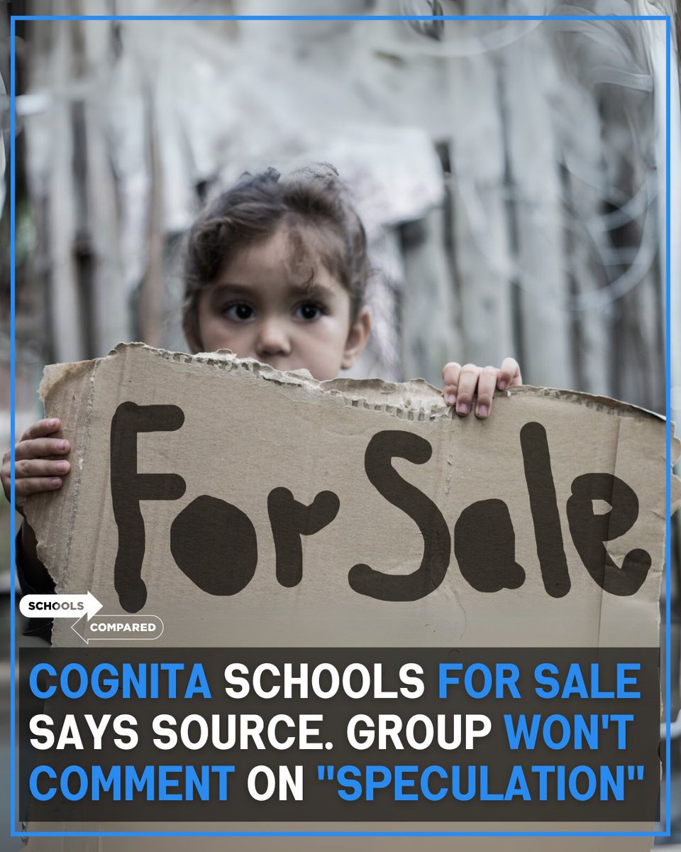 SchoolsCompared's tweet image. Cognita Schools FOR SALE says Source. Group Won't Comment on "Speculation"
schoolscompared.com/uae/news/cogni…
#Cognita #HorizonEnglishSchool #HES #RGSDubai #RoyaGrammarSchoolDubai #HorizonInternationalSchool #NordAngliaEducation #RanchesPrimarySchool #AlAinEnglishSpeakingSchool #AAESS