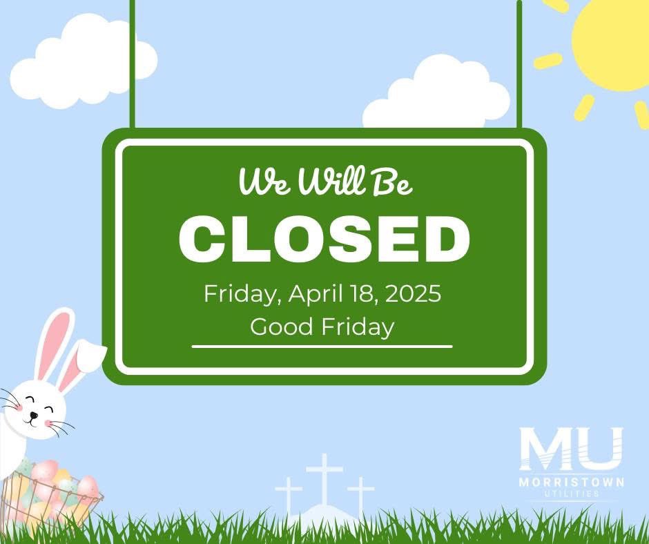 Our offices will be closed tomorrow in observance of Good Friday! If you need immediate assistance or need to report an outage while we are closed, give us a call at 423-586-4121!