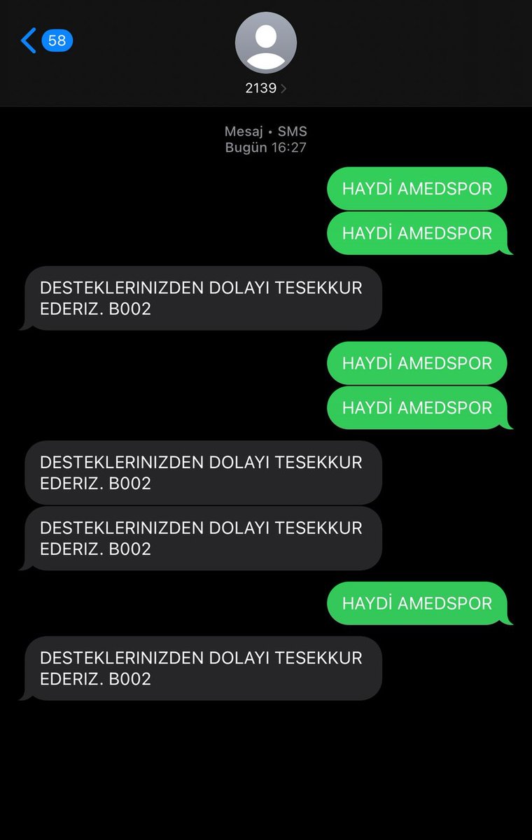 Kayıp Tribün (@kayiptribun) on Twitter photo Haydi Amedspor için el ele!
20 TL ile kulübümüze destek oldum, şimdi sıra sende !
Ben <a href="/AmedsporXpress/">AmedsporXpress</a> etiketliyorum, sen de destek ol, bir başkasını etiketle Amedspor'a sms yardım zinciri büyüsün!
Mesaj at: Haydi Amedspor
Numara: 2139
Bir SMS = Bir destek = Bir tribün selamı! Haydi Amedspor için el ele!
20 TL ile kulübümüze destek oldum, şimdi sıra sende !
Ben <a href="/AmedsporXpress/">AmedsporXpress</a> etiketliyorum, sen de destek ol, bir başkasını etiketle Amedspor'a sms yardım zinciri büyüsün!
Mesaj at: Haydi Amedspor
Numara: 2139
Bir SMS = Bir destek = Bir tribün selamı!