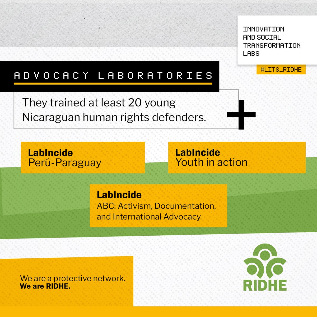 💡𝗔𝗱𝘃𝗼𝗰𝗮𝗰𝘆 𝗳𝗼𝗿 𝗜𝗻𝗻𝗼𝘃𝗮𝘁𝗶𝗼𝗻🌍
#LITS_RIDHE provides tools and methodologies to civil society and organizations to co-create solutions to public challenges, offering spaces for experimentation and impactful advocacy through the #LabIncide
ridheuropa.org/admissions/lit…