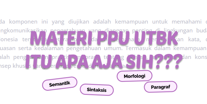 utasbelajar's tweet image. 🥲 Emang materi PPU tuh apa aja sih? Kira-kira yang bakalan keluar nanti tuh apa?

Intinya, ada 4 aja kok.

(a thread)
