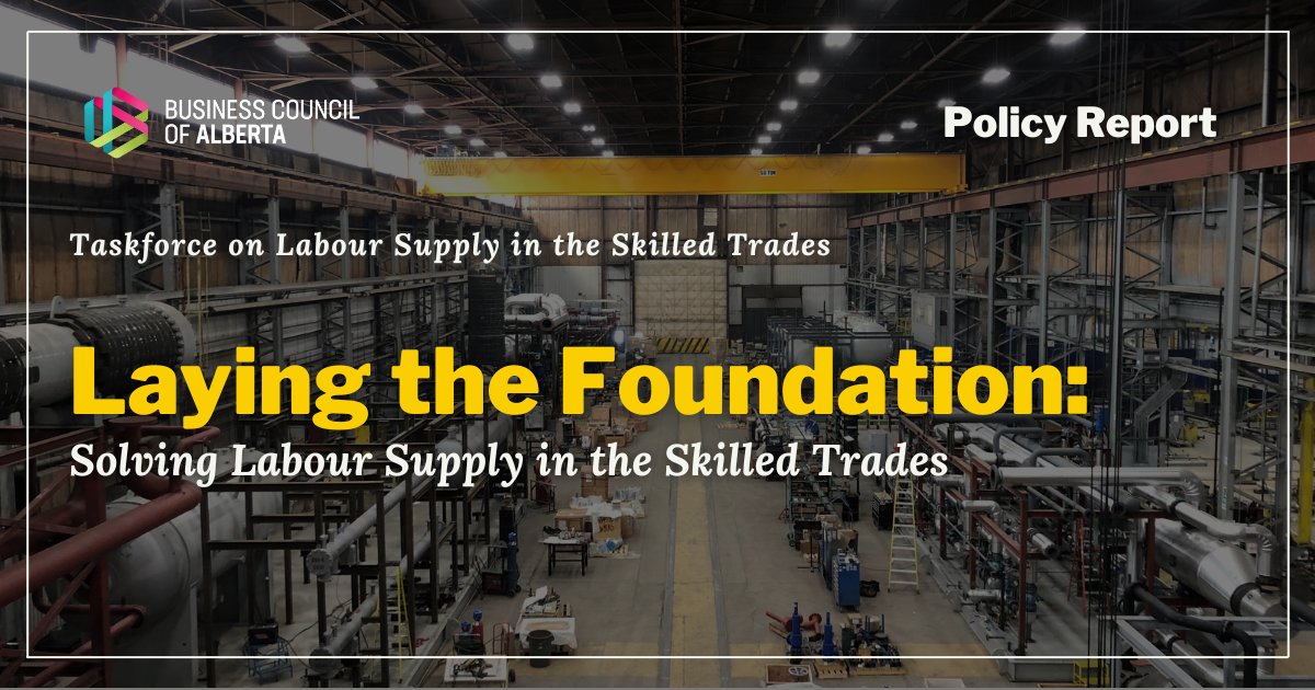 Alberta has immense economic opportunity—billions in new projects across housing, infrastructure, energy, and beyond. But a persistent and growing shortage of skilled trades workers is putting that potential at risk.

Today, the Business Council of Alberta has released its latest