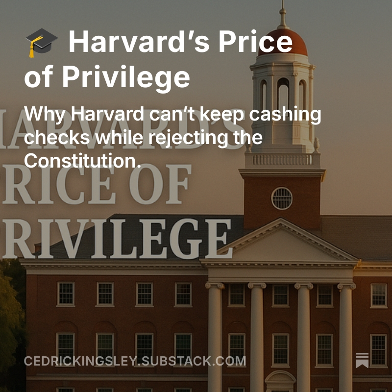 CedUnfiltered's tweet photo. 🎓 Harvard’s Price of Privilege https://t.co/kcI0mRFwTM #CedUnfiltered, #HarvardUnfiltered, #VisaAccountability, #EndTheChaos, #AcademicIntegrity, #AmericaFirst, #NoVisaForHate, #TruthOverTrends, #UniversityReform, #TaxpayerJustice https://t.co/iKXn83fG56