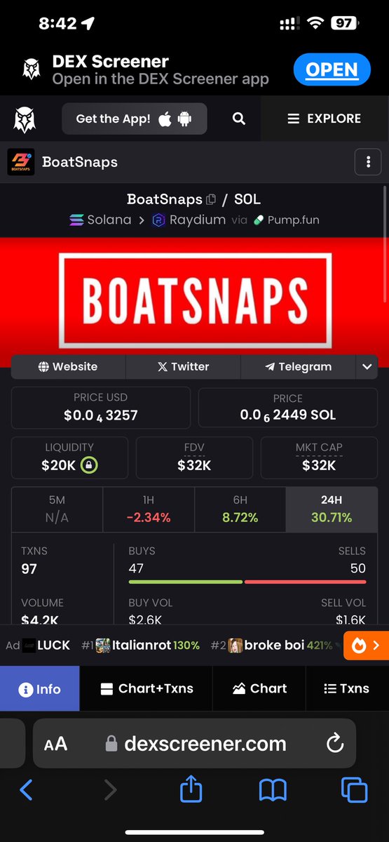 stack_metals's tweet image. If you been sleeping on #boatsnaps you might want to load up as the momentum has shifted

3+ mill subs YouTube
Legit doxxed dev and company

🔥🔥 content

FSRoBup222M53qLDKNjQDFQppfEJ3QisXpQx1Nxepump

@AdamBitcoinP2P1 @AdamEShelton @TrueGemHunter @gordongekko @Degen_Hardy