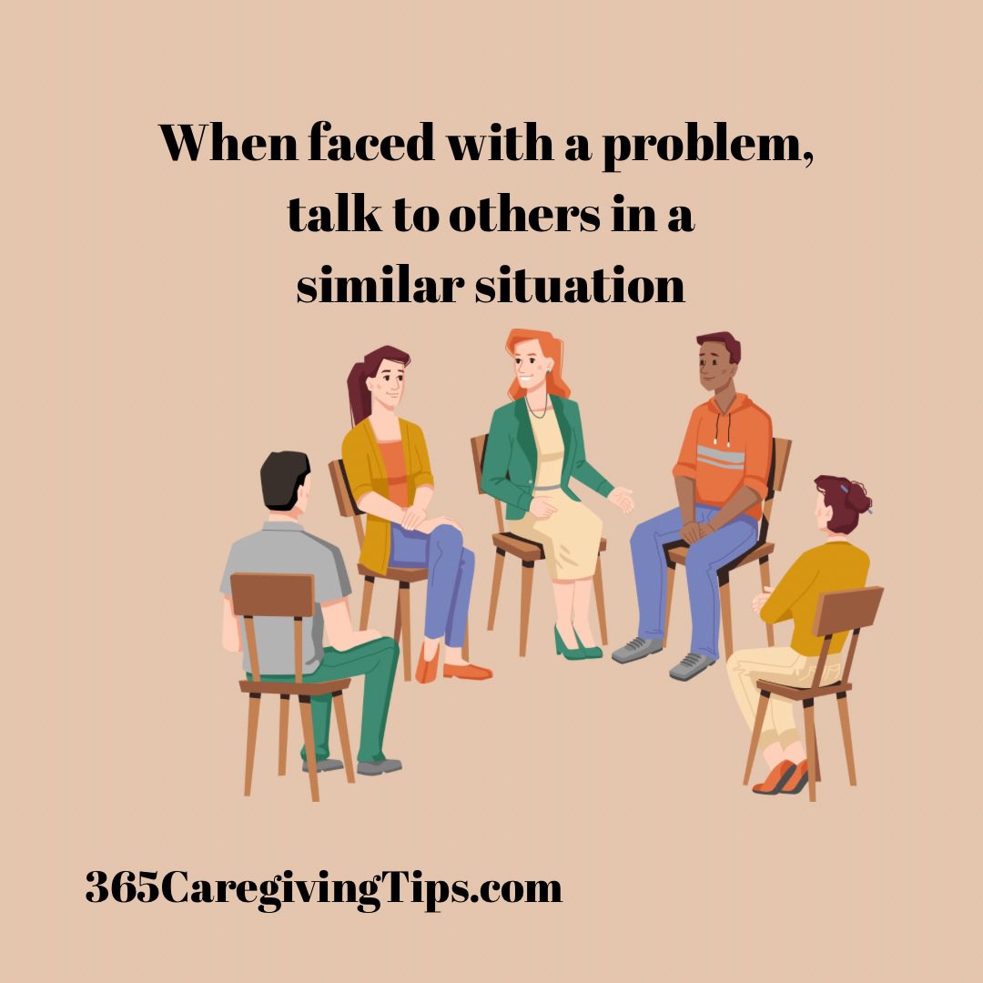 No one is going to understand what you might be going through as much as someone else who is going through it or has been through that situation. #caregiving #support
