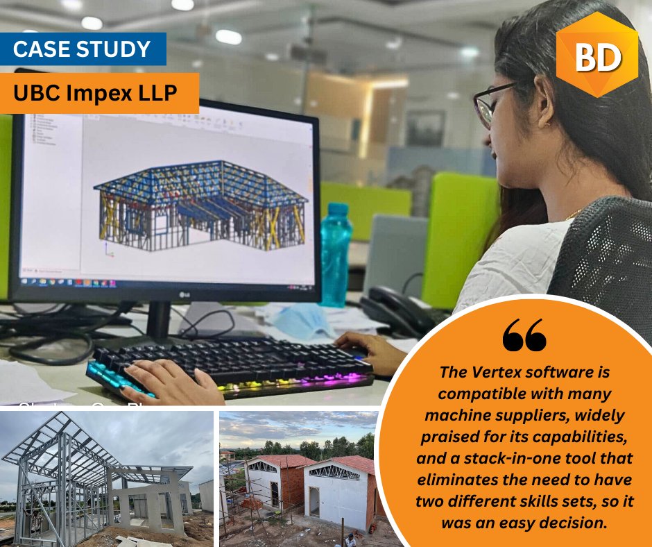 VertexSysIntl's tweet image. CASE STUDY: UBC Impex LLP 

How Cold-Formed Steel + BIM Software is changing construction in India; find out here: bit.ly/30XXt30

#SteelFraming #ColdFormedSteel #CFS #BIM #VertexBD #Construction