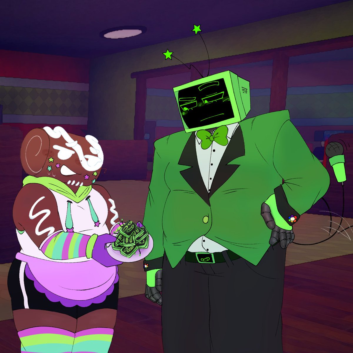awesome_shodgea's tweet photo. Day 3 of rolling a wheel of names until I get Hatecrime, Teacase, and Shrimptea โvโ
i rolled vee and cosmo and chat I lowkey fw Vee x Cosmo
-๐
#dandysworld #cosmo #vee #cakevision #cosmoxvee https://t.co/16LSDYuMHY