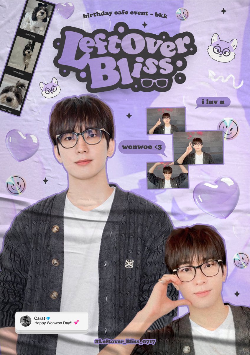 Bliss_0717's tweet photo. (っ◔◡◔)っ ♡ 𝗛𝗔𝗣𝗣𝗬 𝑾✿𝑵𝑾✿✿ 𝗗𝗔𝗬 ♡

🎀 1 PERSON / 1 SET
🗓️ 12-13 JULY 2025
💒 @Chachacafebkk
🕓 10.00-17.00 PM

🐈‍⬛#Leftover_Bliss_0717📷

#원우 #WONWOO
#세븐틴 #seventeen https://t.co/G9xBMY2lPL