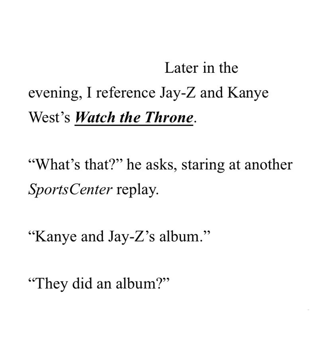 Kurrco's tweet photo. Lil Wayne was unaware that Kanye and Jay‑Z had a collaborative album when it was referenced in conversation with Rolling Stone 👀

“They did an album?” https://t.co/l47LEEq2Lk