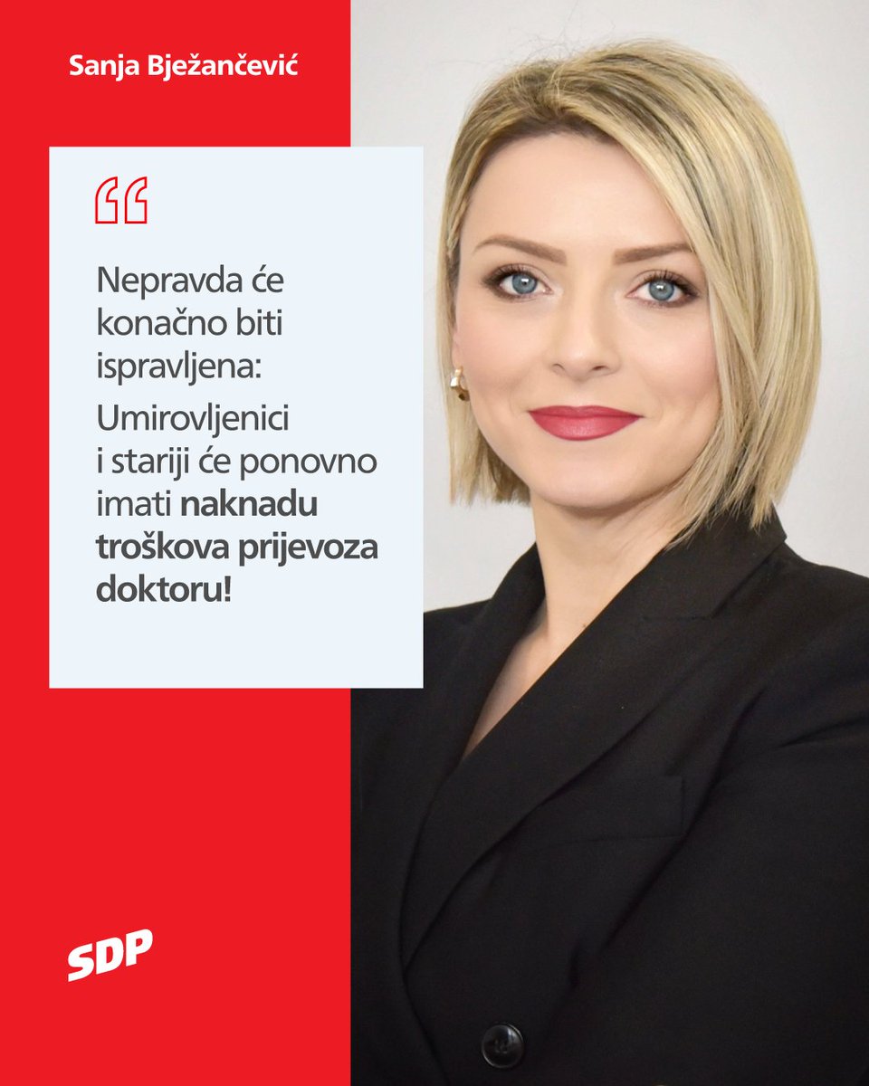 SDPHrvatske's tweet photo. Nakon više od godinu dana upornog ukazivanja na nepravdu uzrokovanu Vladinim projektom o besplatnom željezničkom prijevozu za umirovljenike i starije građane — zbog kojeg su mnogi izgubili pravo na povrat troška puta do mjesta liječenja — ta će nepravda konačno biti ispravljena! https://t.co/AyyyUEPL77
