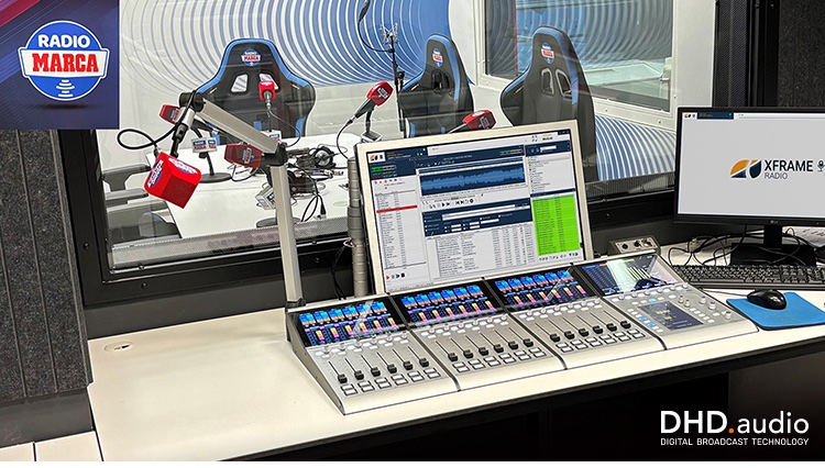 inbroadcast's tweet photo. Radio Marca Chooses DHD RX2 and DX2 Mixers for New Studios in Madrid.. https://t.co/OB9Ndn9GDF #broadcast #broadcasters #iptv #ip #ott @RadioMARCA #radio #studios #madrid #production #audio #integrated #integration #monitoring #talkbacks #microphone #dhdaudio https://t.co/sst6Q8zKC4