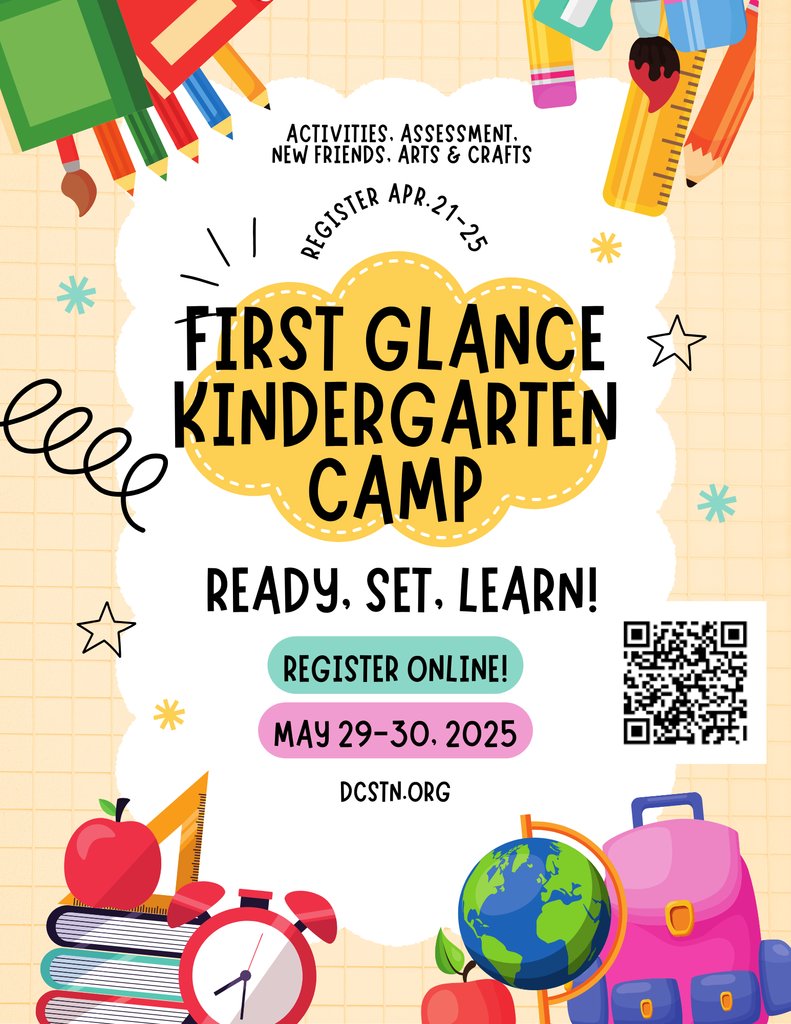 2025 Kindergarten First Glance Camp
Register now at  forms.gle/Qmq29pDdibNG44…