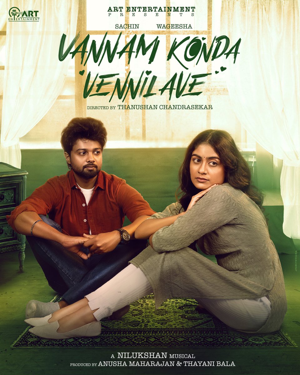 Sathishwaran PRO (@sathishwaranpro) on Twitter photo Get Ready for the Soulful Journey❤️✨
#VannamKondaVennilave First Look Out Now!
#VKV
<a href="/artentertainmen/">ArtEntertainment</a> <a href="/imnilukshan/">Nilukshan yogeshwaran</a> #Sachin <a href="/rajakanth/">bommireddy</a> #WageeshaSalgado #ThanusshanChandrasegar #Yanu Get Ready for the Soulful Journey❤️✨
#VannamKondaVennilave First Look Out Now!
#VKV
<a href="/artentertainmen/">ArtEntertainment</a> <a href="/imnilukshan/">Nilukshan yogeshwaran</a> #Sachin <a href="/rajakanth/">bommireddy</a> #WageeshaSalgado #ThanusshanChandrasegar #Yanu