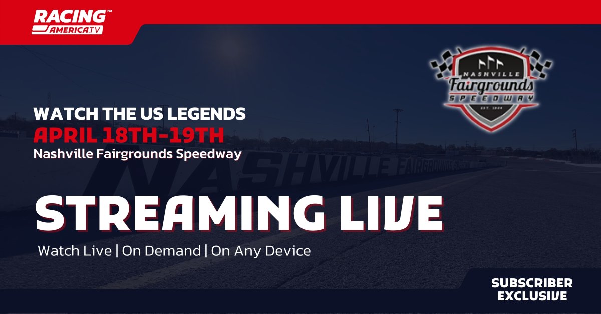 Racing America (@racingamerica) on Twitter photo 🎪Racing At The Fairgrounds - Tomorrow!
<a href="/USLegendCars/">US Legend Cars/INEX</a> and Bandoleros kick off their Spring Nationals at <a href="/RaceFairgrounds/">Nashville Fairgrounds Speedway</a> this Friday and Saturday on Racing America!
HOW TO WATCH: hubs.ly/Q03hK5TW0 🎪Racing At The Fairgrounds - Tomorrow!
<a href="/USLegendCars/">US Legend Cars/INEX</a> and Bandoleros kick off their Spring Nationals at <a href="/RaceFairgrounds/">Nashville Fairgrounds Speedway</a> this Friday and Saturday on Racing America!
HOW TO WATCH: hubs.ly/Q03hK5TW0