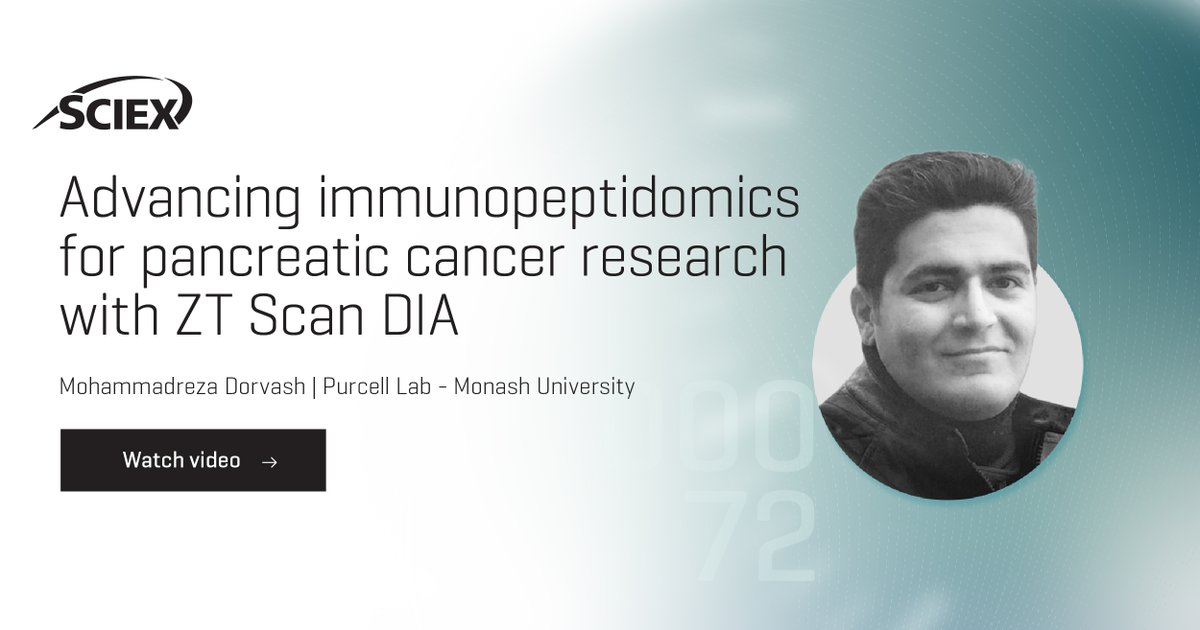 Discover a groundbreaking research project on pancreatic cancer using LC-MS/MS. Utilizing the revolutionary SCIEX ZenoTOF 7600+ system, Reza Dorvash from Monash University has identified numerous peptides for this challenging cancer type. Watch here sciex.li/ypk4i2