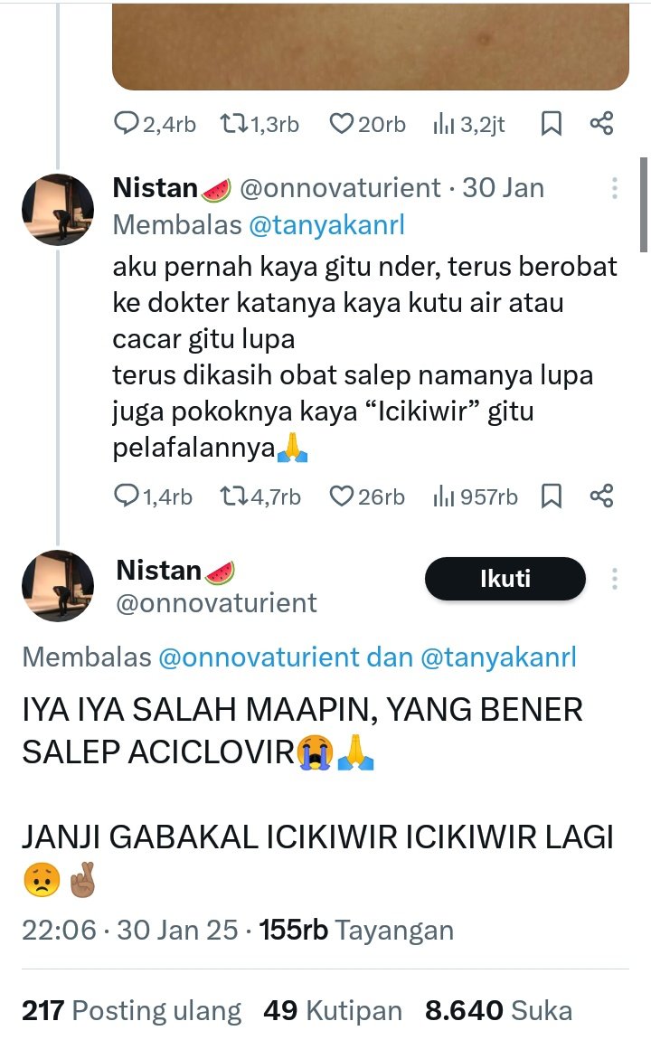 Sibintang01's tweet photo. @tanyakanrl Ini lucu sihh🤣😭 https://t.co/v02iNUrE7n