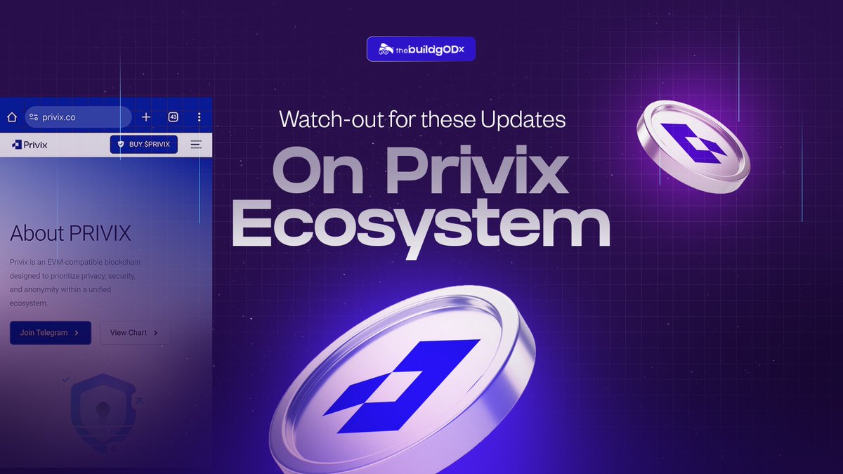 thealtaego_'s tweet photo. Happy to see the @privixtoken ecosystem growing especially with the upcoming updates they’ve promised users…Fun times ahead🙂↕️

So what should you be looking forward to on the Privix ecosystem??
🔔Privix Pass
🔔0% Buy Tax
🔔On-Chain AI

Walk with me…

For starters, I already dropped an introductory post on what Privix is and what their product is capable of in a previous tweet. I'll drop the link in the CS section in case you need to catch-up.

Now let’s get into more details about the stuffs you should look forward to👇🏾

🛡Pass by Privix:
Think of the Privix's Pass as your password manager or access key. Privix's pass helps you access dApps, tools without having to do KYC. The Pass ensures your digital safety through its core features;

🔐 Master Password: helps you simplify your password management with a single, memorable master password.
🔐 Strong Passwords: you can and store unique, strong passwords for every website and account.
🔐End-to-End Encryption: a military-grade encryption that locks your passwords before storing them.
🔐Decentralized Storage: helps you easily recover your passwords using just your master password.

How's Pass by Privix able to keep your passwords safe??
🔒 Your passwords are stored securely on IPFS.
🔒 Encryption with CID hashes.

 If you think all these are unnecessary, then let's review some password hack-related facts. 49% of all data breaches involve compromised passwords, 81% of hacking-related breaches are as a result of weak or stolen passwords. In 2022, over 24 billion passwords were exposed by hackers. My point being there are tons of sketchy people out there whose sole goal is to hack you by any means necessary, don't let them!

🛡0% Buy Tax:
This is another measure that once again proves Privix user-centered initiative. The 0% as the name implies, completely eliminates the buy tax which will significantly reduce transaction costs for users, making it far easier for users to trade/buy on the platform.
Let's look at it this way, when the 0% buy tax launches in full swing, more users will want to perform transaction activities since the cost is now more favorable to them, this automatically means more liquidity will flow into the Privix ecosystem. I don't need to tell you how beneficial increased liquidity is to an ecosystem.

🛡On-Chain AI:
The aim of this AI is to achieve an intelligent privacy infrastructure on the Privix blockchain. Geet ready for on-chain entities (AI agents) that can execute tasks, analyze data, and interact with contracts independently. The AI will also be capable of real-time anomaly detection for suspicious transactions.

What else to expect out of the Privix kitchen??
- Privacy DEX: a privacy-preserving exchange built exclusively for the Privix Blockchain where you can; create pools and pairs, swap tokens anonymously, and let you build directly on the Privix chain without any external dependency.
- Privacy Bridge: it'll allow you to transfer assets to the Privix chains without revealing wallet or transaction histories.