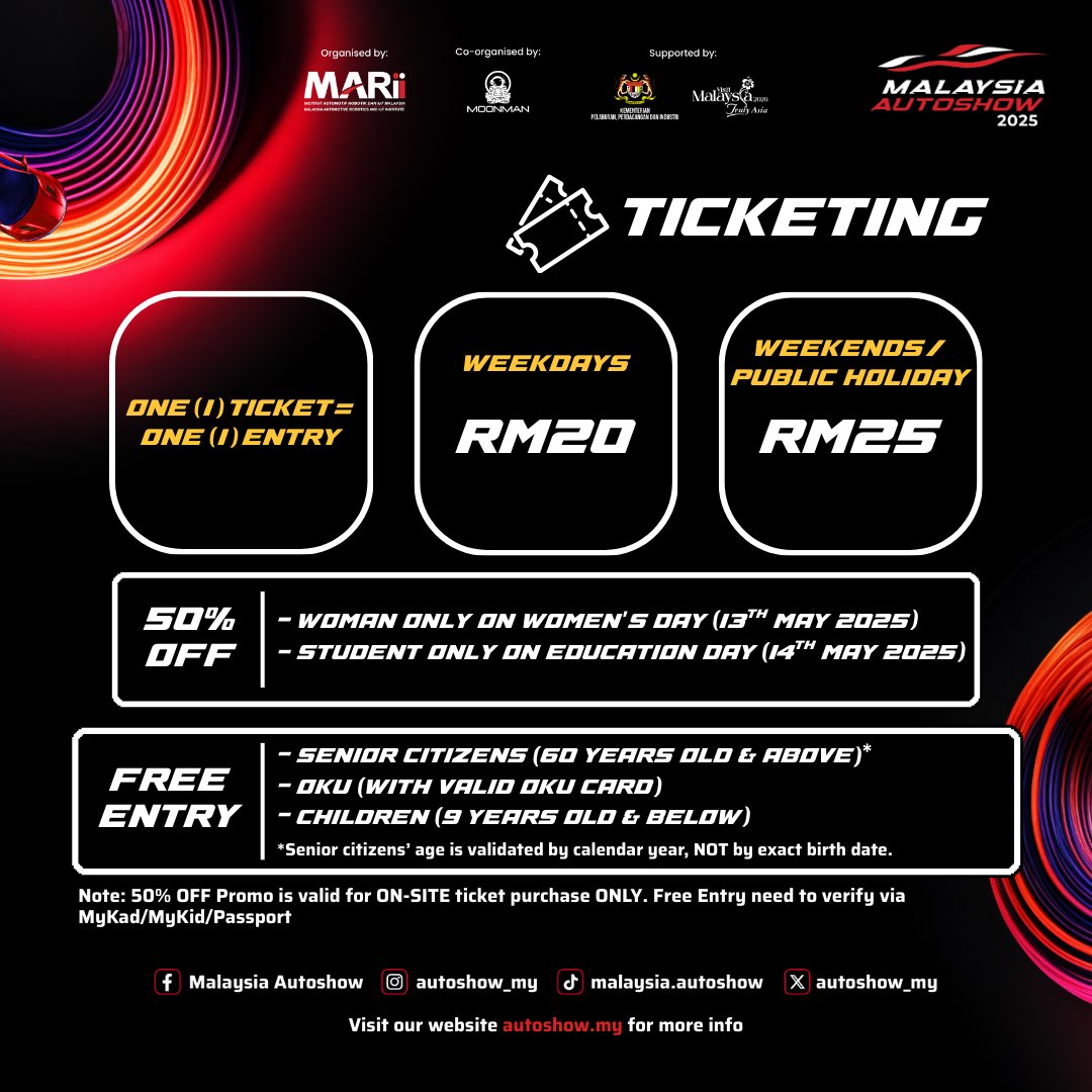 autoshow_my's tweet photo. A COMPLETE GUIDE TO MALAYSIA AUTOSHOW 2025
Your ultimate guide to Malaysia Autoshow 2025 is here!
Swipe through and get event-ready!
#MalaysiaAutoshow2025 #MAS2025 https://t.co/cRtWyL3xWC