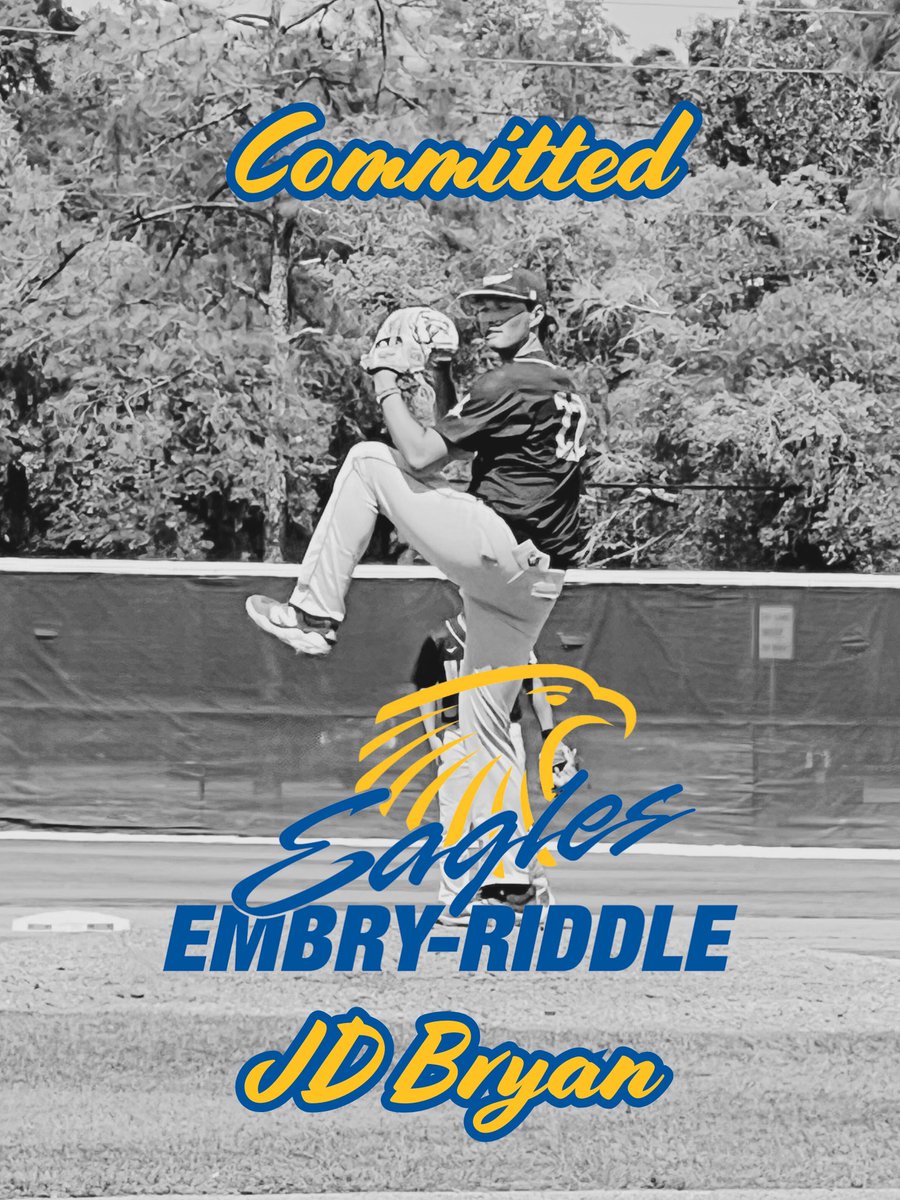 Blessed and excited to announce I will be furthering my academic and athletic career at ERAU. I would like to thank God for all the opportunities given, all my coaches, family, and teammates for helping me along this journey.
<a href="/ERAUBaseball/">Embry-Riddle Baseball</a> 
<a href="/HCCFL_Baseball/">Hillsborough Communtity College Baseball</a>