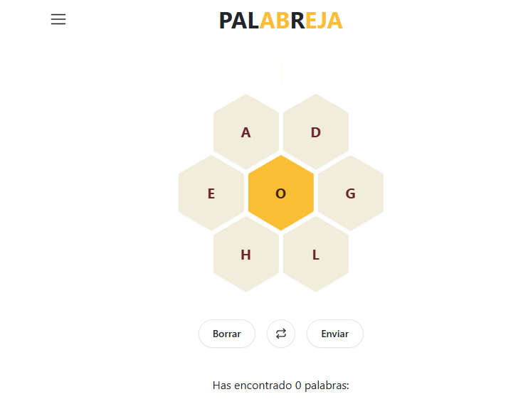 Os invitamos a jugar a palabreja. Un juego diario muy divertido con el que practicar las habilidades lingüísticas y la atención.
No hace falta registrarse.
Esperamos que os guste. 😊
palabreja.com