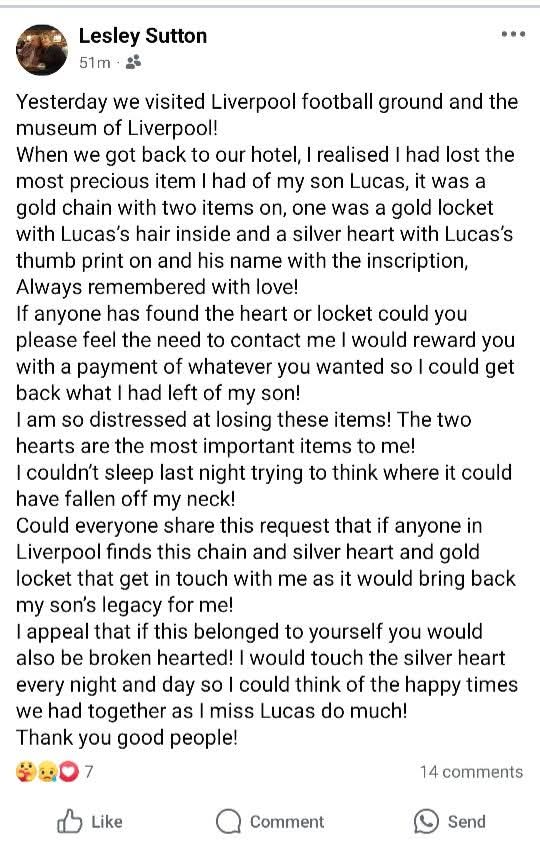 If anyone can help please get in touch.
Thank you