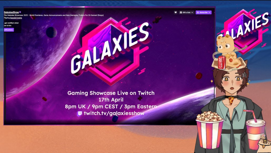 Yeoden's tweet photo. Me and Calzoney are SO ready for 9PM CEST for Galaxies Show!
#GalaxiesShowcase #GalaxiesStreamer #vtuber #vsky https://t.co/ccQ8aN5X8x