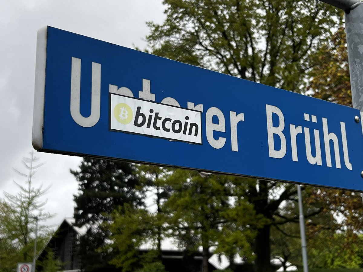 Bitcoin’s taking over the streets,
Keep spreading the word, one sticker at a time.