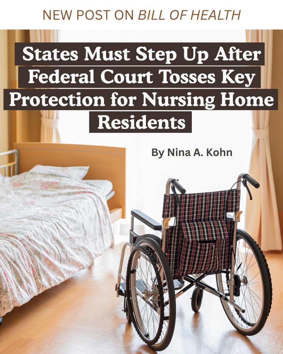 Petrie-Flom Center (@petrieflom) on Twitter photo Last week, a federal judge in Texas ruled to eliminate a minimum staffing standard for nursing homes. But, as @ninakohn of <a href="/SUCollegeofLaw/">SU College of Law</a> <a href="/SolomonCtrYLS/">Solomon Center @ YLS</a> writes, states have quite a bit of power to regulate the industry on their own. Read more here: petrieflom.law.harvard.edu/2025/04/16/sta… Last week, a federal judge in Texas ruled to eliminate a minimum staffing standard for nursing homes. But, as @ninakohn of <a href="/SUCollegeofLaw/">SU College of Law</a> <a href="/SolomonCtrYLS/">Solomon Center @ YLS</a> writes, states have quite a bit of power to regulate the industry on their own. Read more here: petrieflom.law.harvard.edu/2025/04/16/sta…