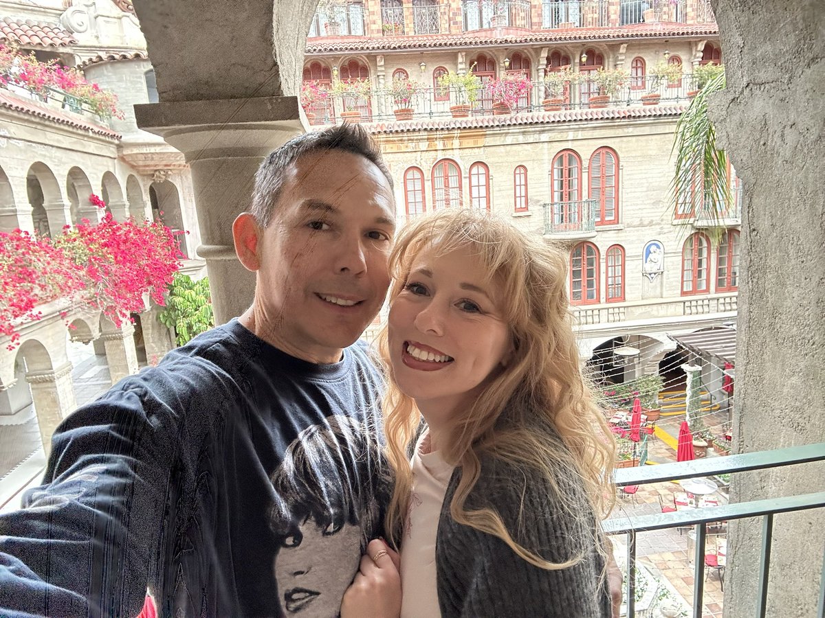 Victor_Cass's tweet image. The historian Alyse and I celebrating the conclusion of the first season of our podcast, “The Little Old Murder From Pasadena,” at the historic Mission Inn in Riverside, CA, the largest mission revival style building in the United States #missioninn #history #TrueCrime #podcast