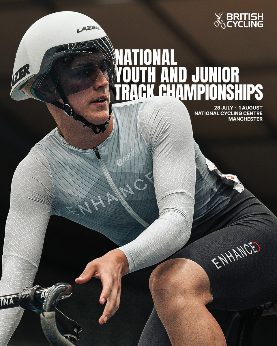 We're excited to announce the return of the National Youth and Junior Track Championships to Manchester, with the National Cycling Centre confirmed as host for the next three years! 🚴🏻‍♀️ 🚴‍♂️ 💨