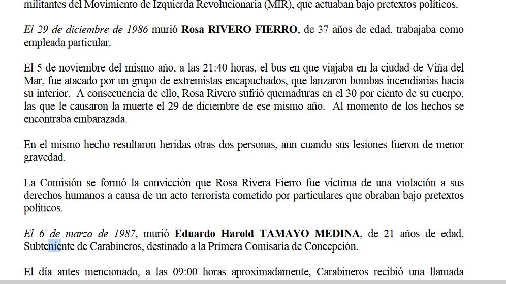 LarryLu20942400's tweet photo. El informe Rettig también se registran más de 390 violaciones a los DDHH por grupos terroristas como el MIR,FPMR,y las Juventudes Lautaristas.
También murieron niños por los actos terroristas y mujeres inocentes y ya es hora de hablar de todos ellos. 
#PronunciamientoMilitar https://t.co/Qf975S0yVM