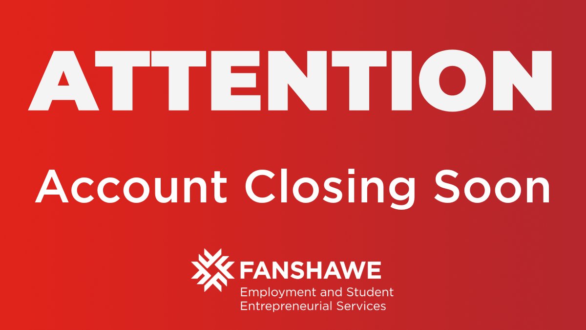 📢 This account will be closing soon!
But we're not going far, you can still stay connected with us on Facebook and LinkedIn.
Follow us there to keep up with everything about our services!
🔗 facebook.com/FanshaweCS
🔗 linkedin.com/showcase/esesf…