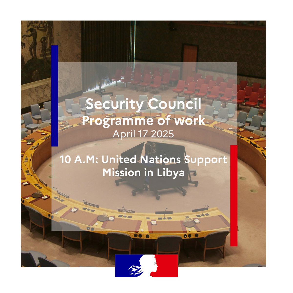 franceonu's tweet photo. #FrPrez | Programme of Work of the Security Council, 17 April 2025 ⤵️ https://t.co/QyjmcDqdjw