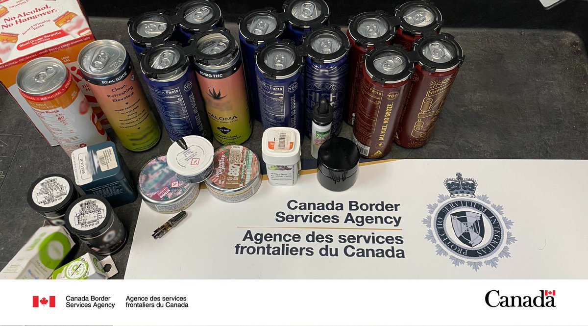 CanBorderSOR's tweet photo. It is illegal to bring any amount of #Cannabis or cannabis products into or out of Canada. The penalties can be severe. Learn more: https://t.co/IIaX3ftA3S #BeAwareAndDeclare https://t.co/1I3L3BObKe