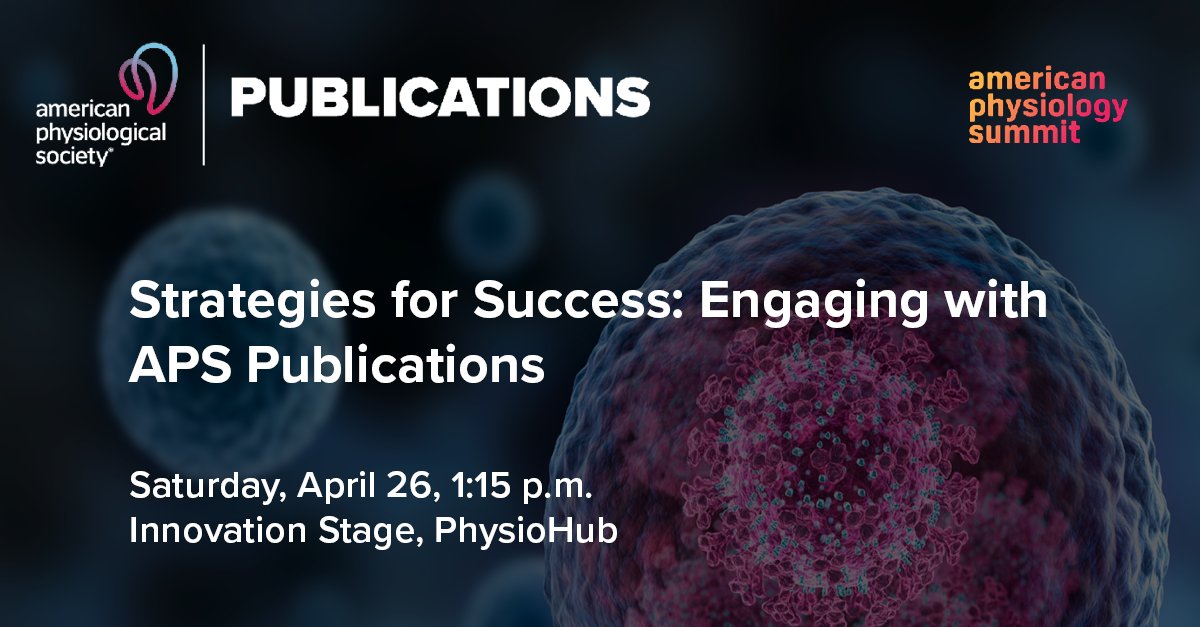 APS Publications (@apspublications) on Twitter photo Ready for #APS2025? We recommend adding this Publish with Purpose session to your schedule 🗓️
Saturday April 26 1:15 PM
Strategies for Success: Engaging with <a href="/APSPublications/">APS Publications</a>
Baltimore Convention Center PhysioHub Innovation Stage Ready for #APS2025? We recommend adding this Publish with Purpose session to your schedule 🗓️
Saturday April 26 1:15 PM
Strategies for Success: Engaging with <a href="/APSPublications/">APS Publications</a>
Baltimore Convention Center PhysioHub Innovation Stage