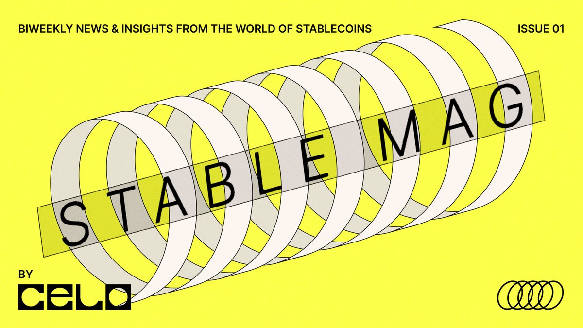 Stablecoin innovation in the <a href="/Celo/">Celo.eth/acc 🦇 🌳</a> &amp; @Ethereum ecosystem continues accelerating, and it can be hard to follow all of the movement… until now

Introducing Stable Mag: a bi-weekly recap of the most exciting stablecoin news not to be missed 💱