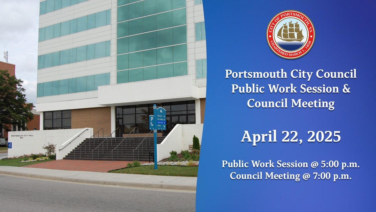 City of Portsmouth (@cityofportsva) on Twitter photo Citizens wishing to present matters to the City Council must register with the City Clerk no later than 6:30 p.m. on the evening of the meeting. You may register earlier by contacting the City Clerk's office at 757-393-8639 or email the City Clerk at whited@portsmouthva.gov. Citizens wishing to present matters to the City Council must register with the City Clerk no later than 6:30 p.m. on the evening of the meeting. You may register earlier by contacting the City Clerk's office at 757-393-8639 or email the City Clerk at whited@portsmouthva.gov.