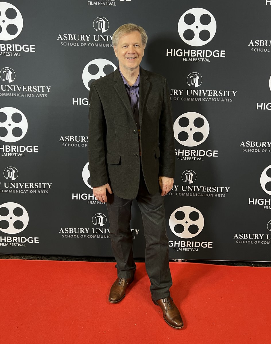 Studio_PBJ's tweet photo. Barry appeared on the red carpet at @AsburyUniv's Highbridge Film Festival last weekend! 🎞️

He served as a juror, participated in the ‘ribbon cutting’ for Asbury’s new "Animation Lab," and gave a presentation to the media department.

#FilmFestival #Director #StudioPBJ https://t.co/gLXMXzy8cu