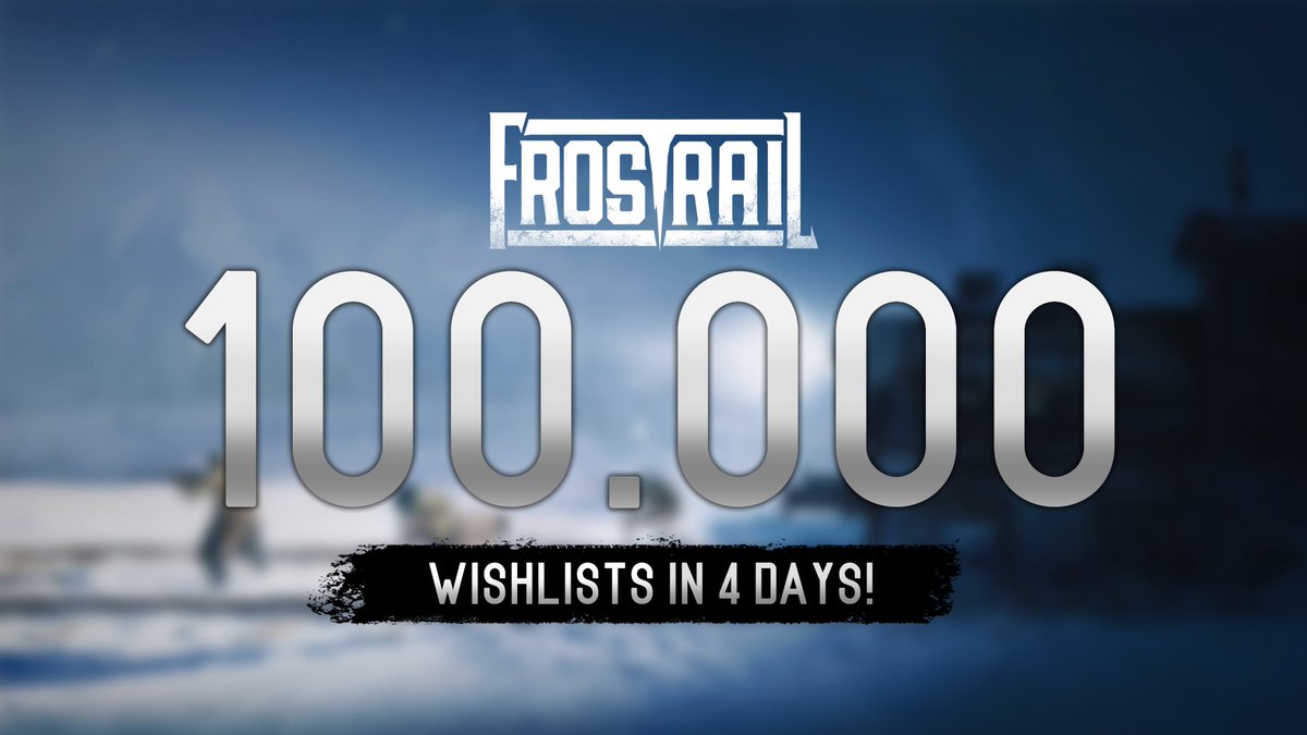 Frostrail_Game's tweet photo. We're so proud to have reached 100,000 wishlists 🥳

Thank you to everyone who has taken the time to add Frostrail to their wishlist so far! https://t.co/qGXAY02VQv