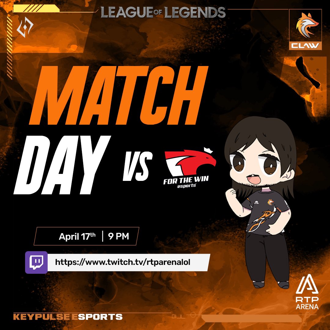 🙌🏻 Dia de Jogo 🙌🏻 
Treino, dedicação e foco descrevem os últimos dias da nossa equipa, e é precisamente isso que levaremos para enfrentar a 🐦‍🔥

Vem apoiar-nos vs <a href="/ftwesports/">FTW | For The Win Esports</a> 
Acompanha em <a href="/rtparena/">RTP Arena</a>