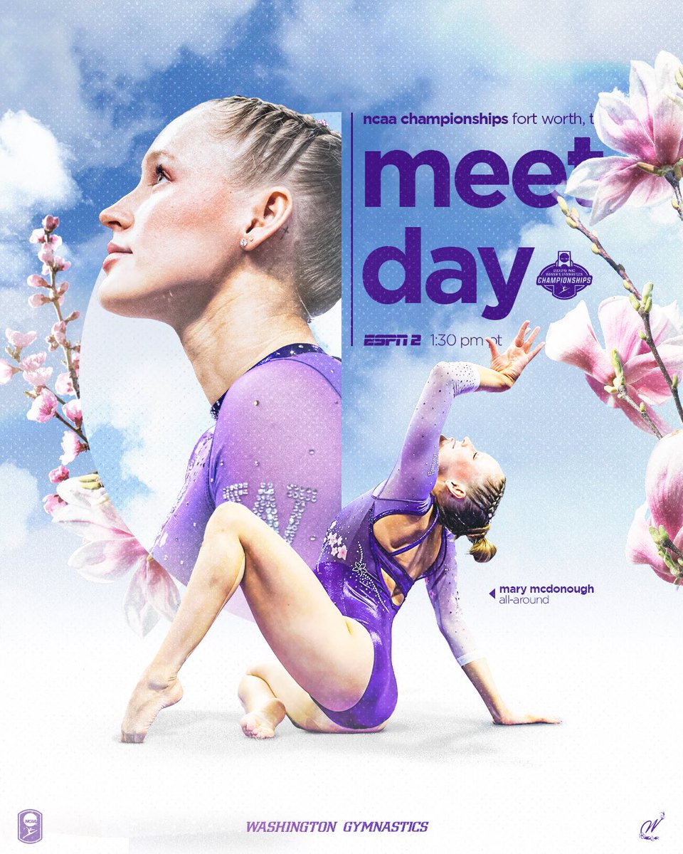 It’s Mary’s meet day 🎉

🤸 NCAA Championships 
📍 Dickies Arena
⏰ 1:30 p.m. PT
📺 ESPN 2 | gohski.es/3RnPOl5
📊 gohski.es/3RoSf6W

#MontlakeMentality