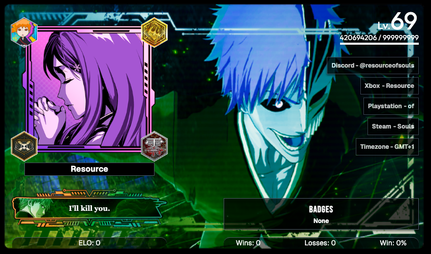 The next patch for Resource of Souls, v1.2.0, launches today. It includes a new Urahara Shop page displaying all in-game purchasable items, with stats for Soul Crystals and Spirit Talismans, a Konpaku Certificate Generator, and a Ranked Online system developed with