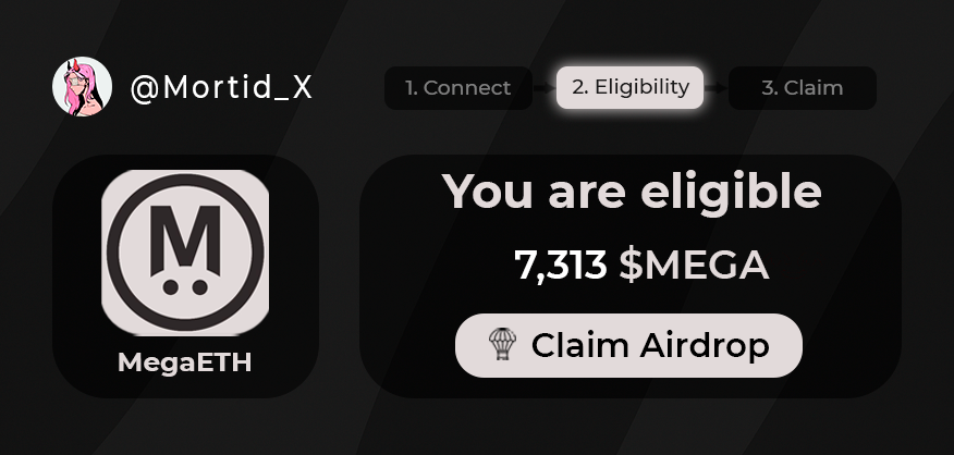 GurDenBTC's tweet photo. MegaETH AIRDROP CONFIRMED?  

Cost: $0 
Potential: $3,600+  

The best step-by-step guide you’ll find 👇 https://t.co/SQ4M4GIbyj