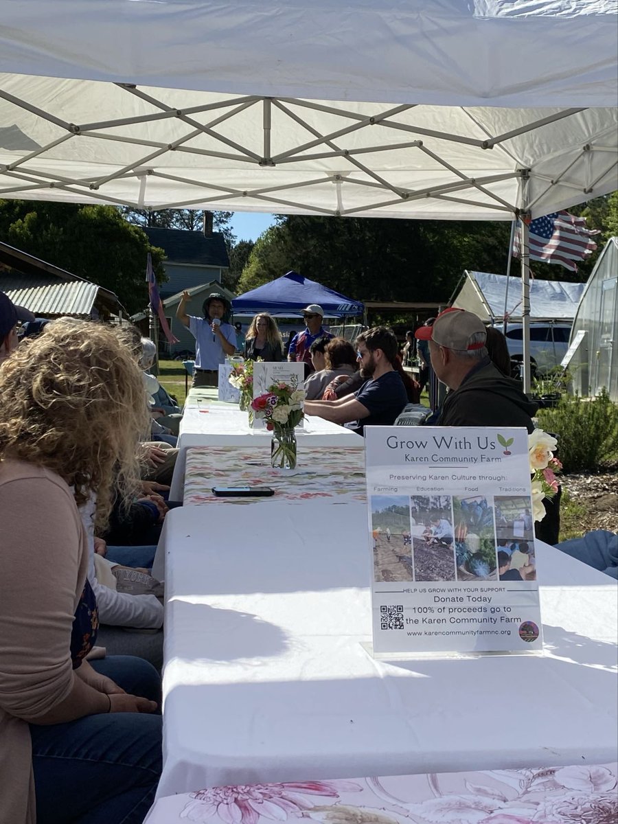 This past Sunday, WAVES Executive Director Lily Chen and Dr. Grace Wu, WAVES consultant researcher and UNC School of Nursing faculty member, attended the Partner Appreciation Dinner at the Karen Community Farm at Oaky Grove. The event was filled with heartfelt gratitude, cultural