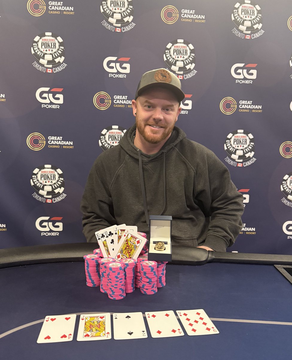 #7 $600 Pot-Limit Omaha          

Congratulations Ian C!         

Our #WINNER taking home a whopping $57,273!     
.     
.     
#2025WSOPCToronto #PLO      

Félicitations à Ian C !         

Notre #GAGNANT remporte la somme impressionnante de 57 273 $ !