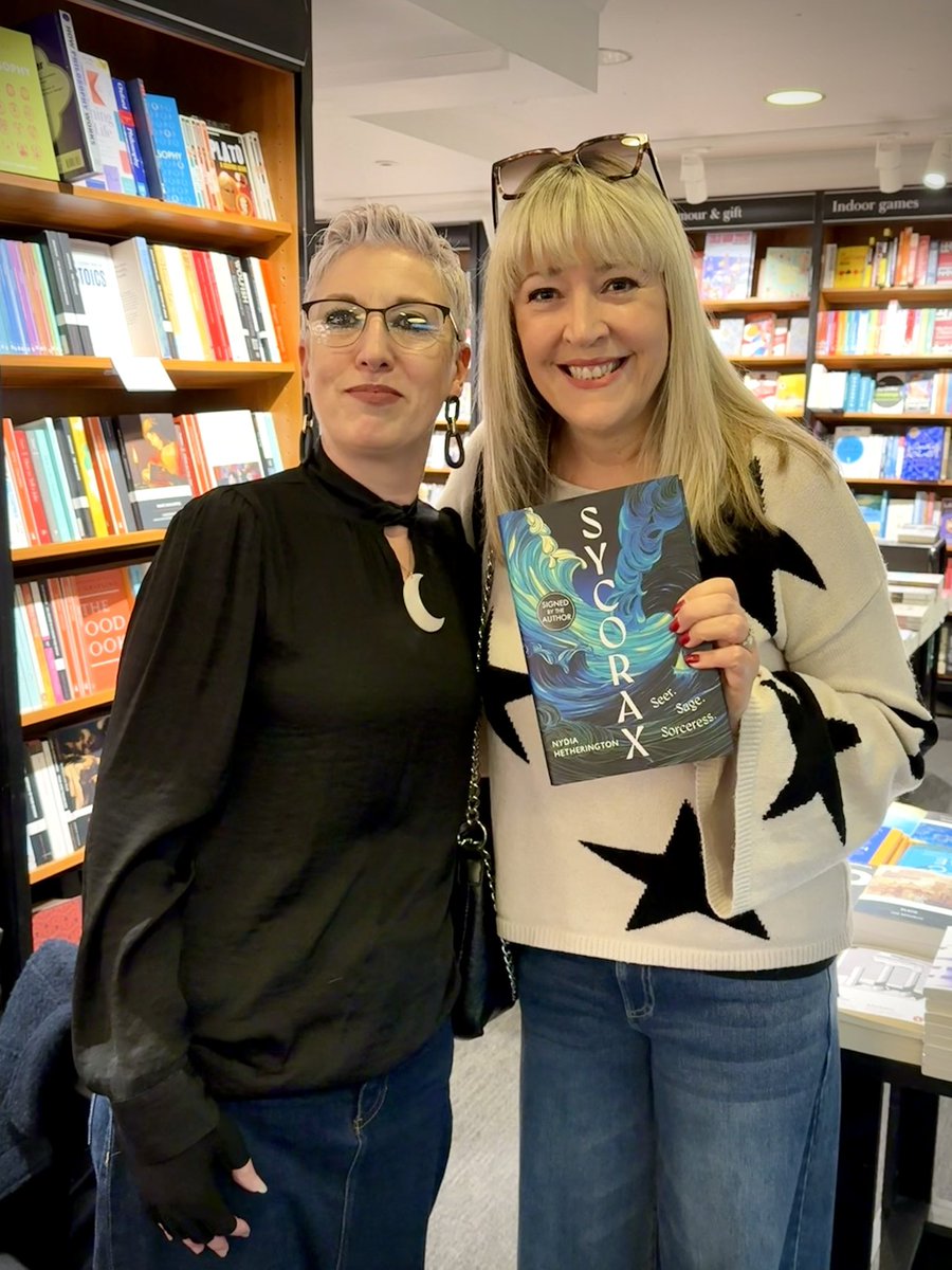 Lisa Timoney/Kate Storey/Naomi Williams (@ltimoneywrites) on Twitter photo Lovely to see <a href="/NydiaMadeWords/">Nydia Hetherington</a> before her event at <a href="/bromleybooks/">Waterstones Bromley</a> today. I’ve been keen to get my hands on this book since it came out and now I have a beautiful signed copy,
Sycorax: a captivating reimagining of Shakespeare's most powerful witch. Sounds amazing, right? Lovely to see <a href="/NydiaMadeWords/">Nydia Hetherington</a> before her event at <a href="/bromleybooks/">Waterstones Bromley</a> today. I’ve been keen to get my hands on this book since it came out and now I have a beautiful signed copy,
Sycorax: a captivating reimagining of Shakespeare's most powerful witch. Sounds amazing, right?